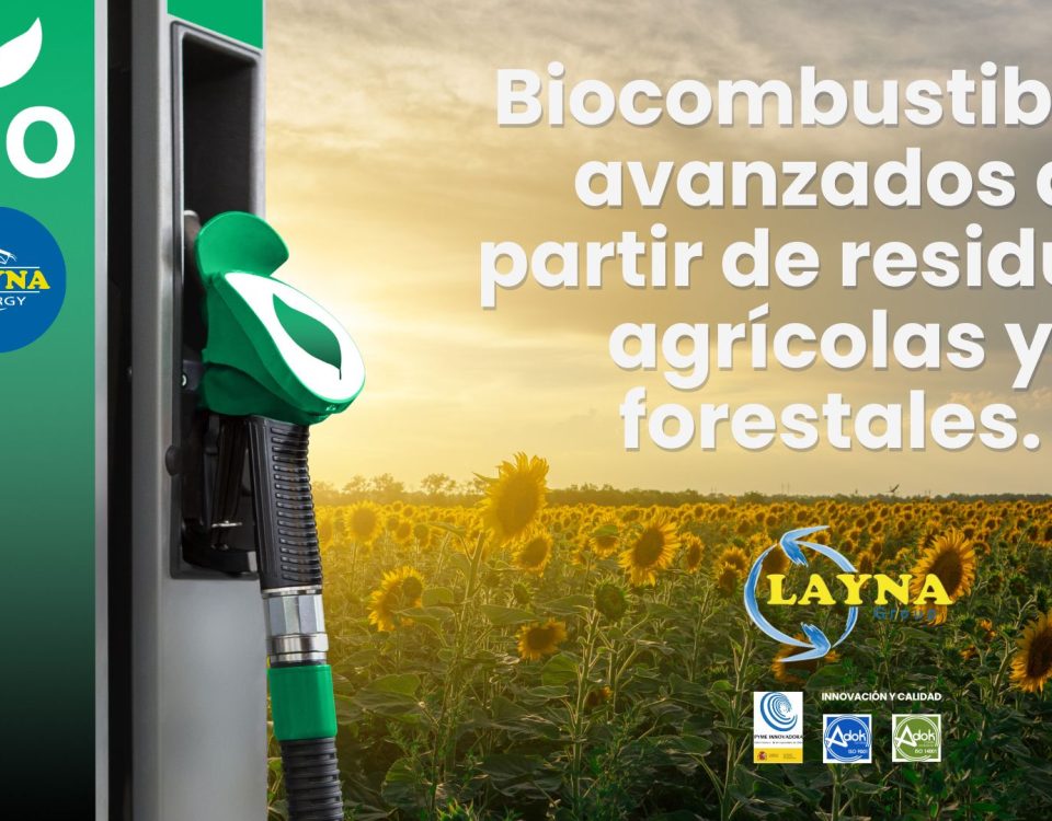 GRUPO LAYNA es la primera empresa española en fabricar biocombustibles avanzados a partir de residuos agricolas y forestales