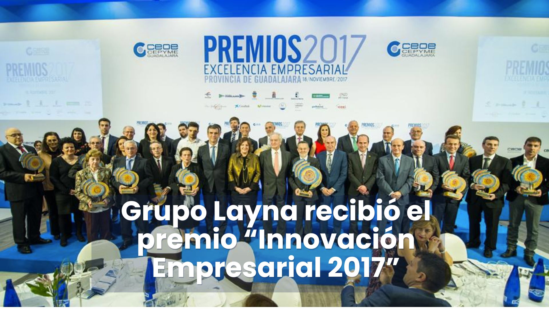 Grupo Layna recibió el premio Innovación Empresarial 2017 ceoe cepyme guadalajara